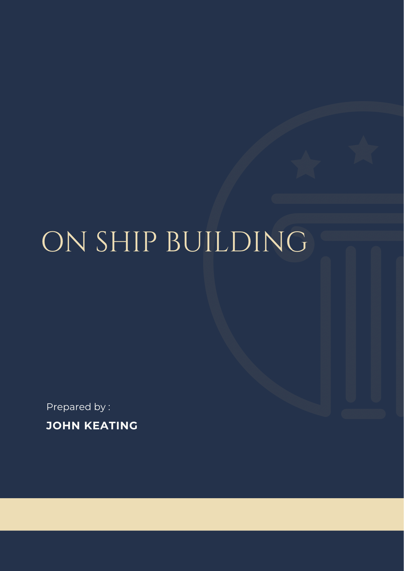 On Ship Building