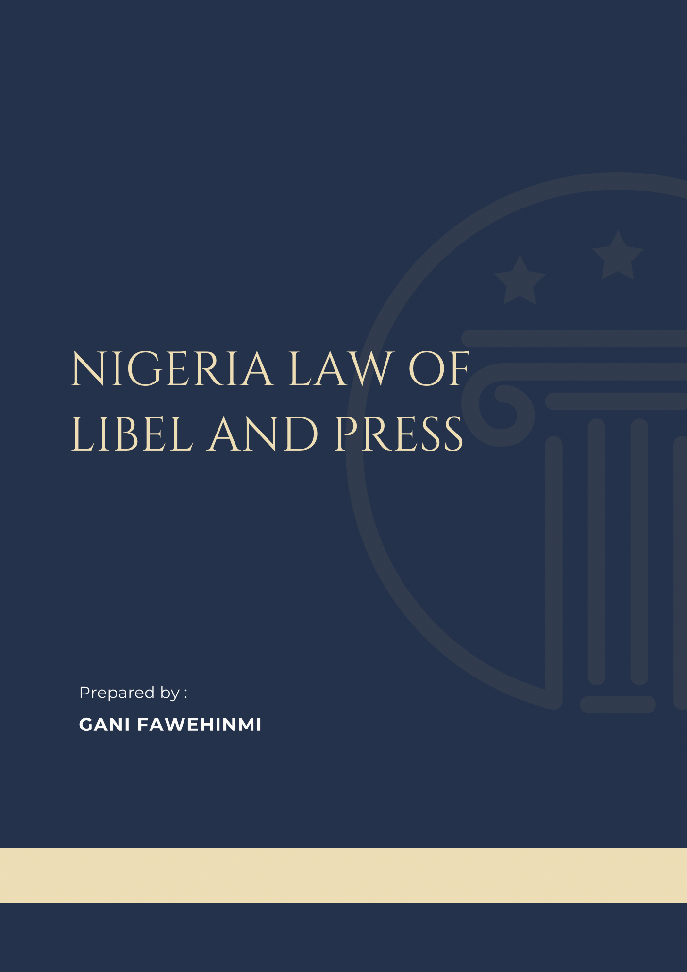 Nigeria Law of Libel and Press