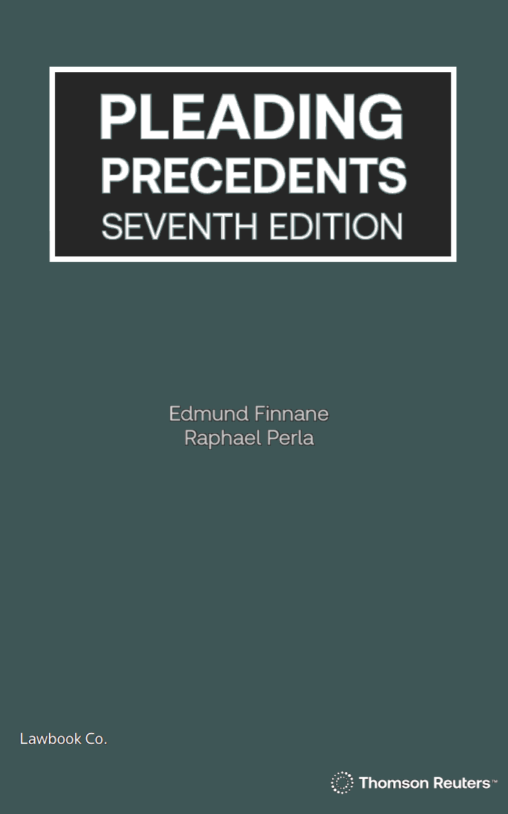 Law of Pleading and Precedent